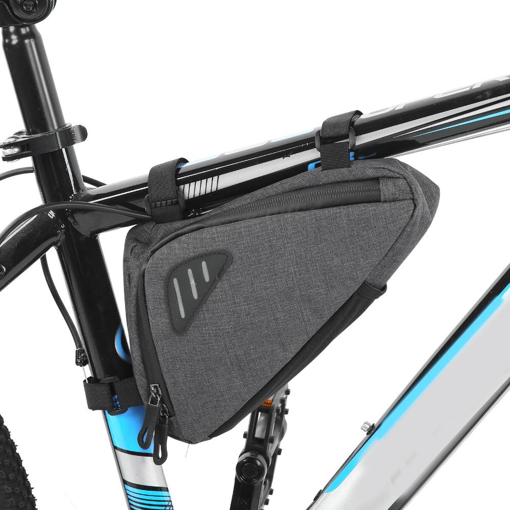 Waterproof Bike Frame Bag Nylon Bicycle Storage Bag Durable Triangle Frame Bag  Road Biking