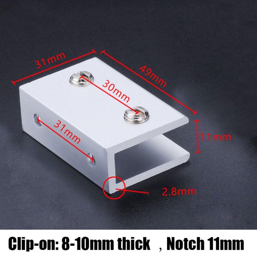 Suitable for 3-12mm Glass Wine Cabinet Divider Bracket Aluminium Zinc Zinc Alloy Shelf Bracket  Laminate