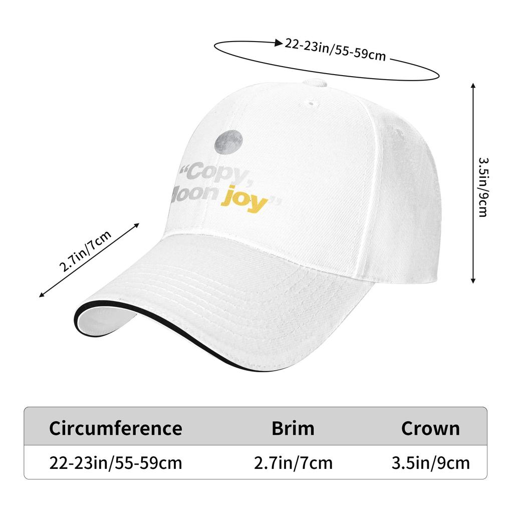 Copy Moon Joy Baseball Cap Y2k Cute Men Adult Hip Hop Hats Dropshipping Custom Logo Tennis Skate Baseball Caps Gift Idea