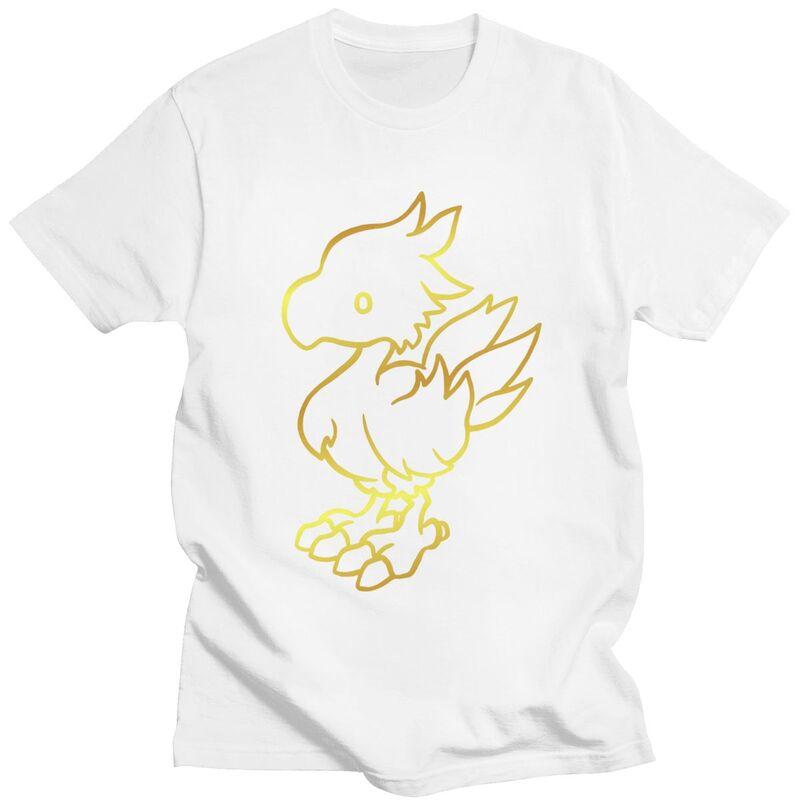 Custom Mens Final Fantasy Chocobo T Shirt Short Sleeve Cotton Tshirt Classic Tshirt Casual Tee Clothes