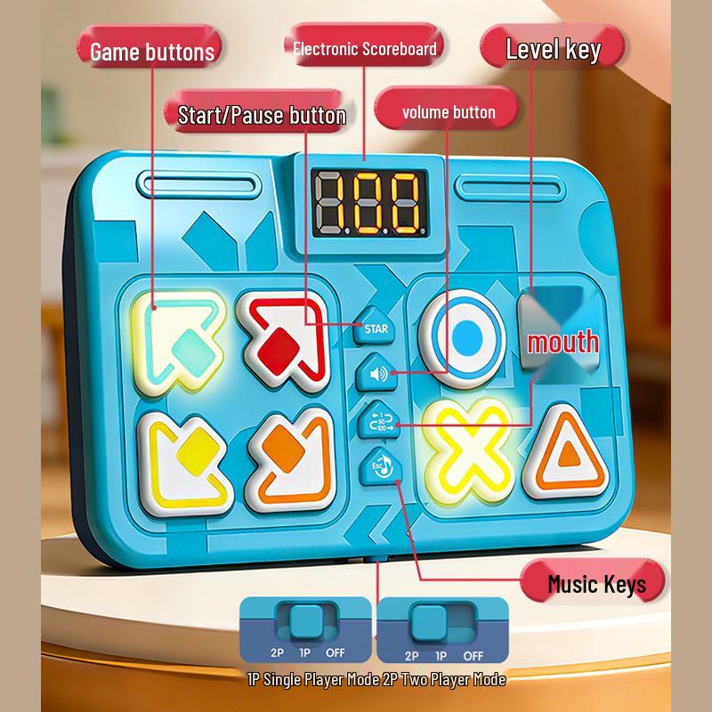 Kids' Press-and-Play Concentration Game: Interactive Two-Player Educational Toy