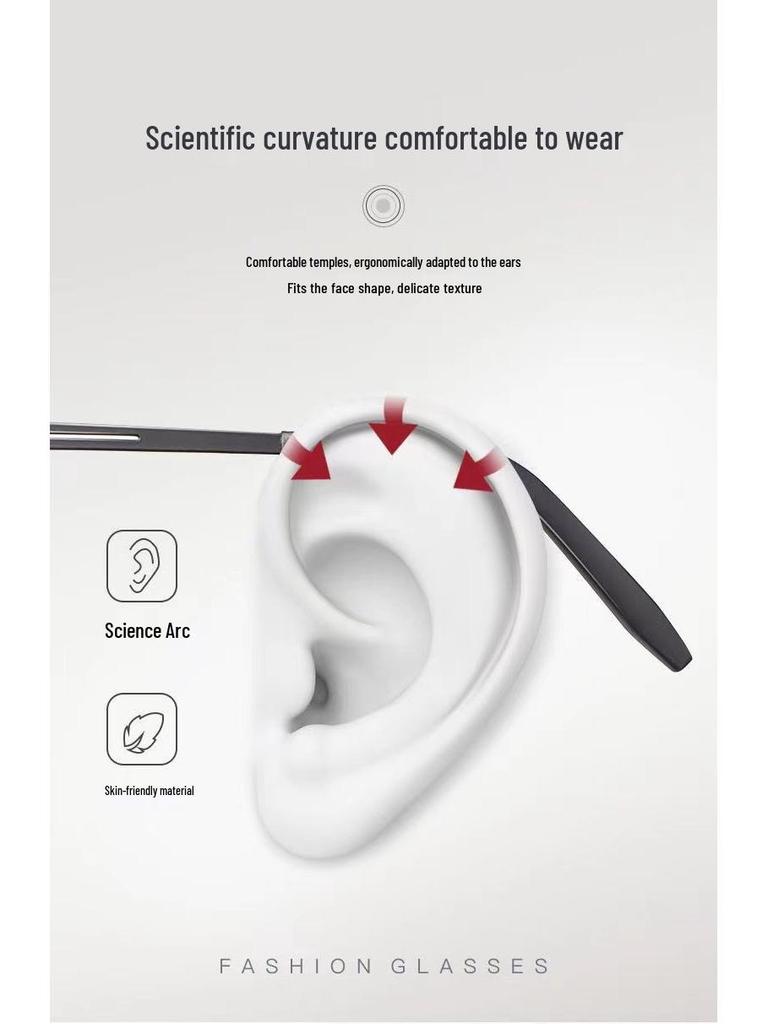 Ultraleichte Reintitan Blaulichtfilter Lesebrille für Damen und Herren - Hochauflösend, Strahlenschutz, Ideal für Mittelalte und Ältere.