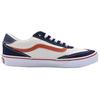 Vans Brooklyn LS Versatile Comfortable Low-Top Skate Shoes Men sneakers White Blue Orange VN000D7QJDU