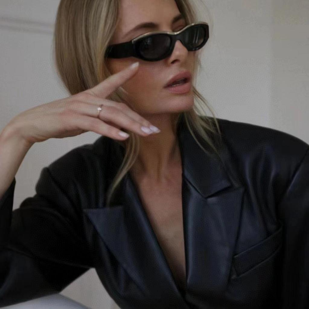 New Arrival Round Cat Eye Sunglasses Women Oval Vintage Brand Elliptic Round Sun Glasses for Female Shades Female Eyewear
