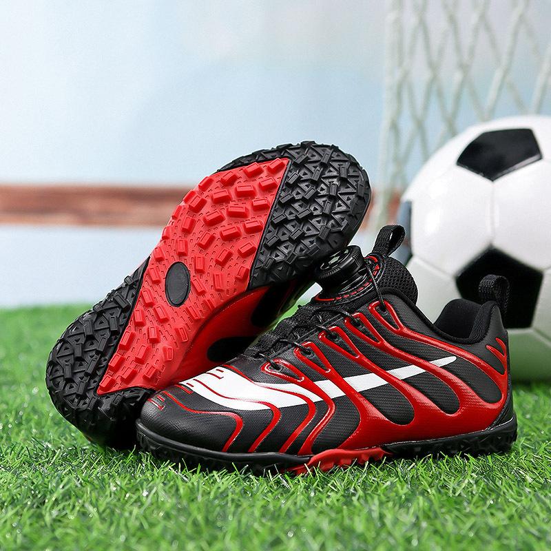 New children's football shoes boys and girls broken nail non-slip sneakers student competition breathable football shoes