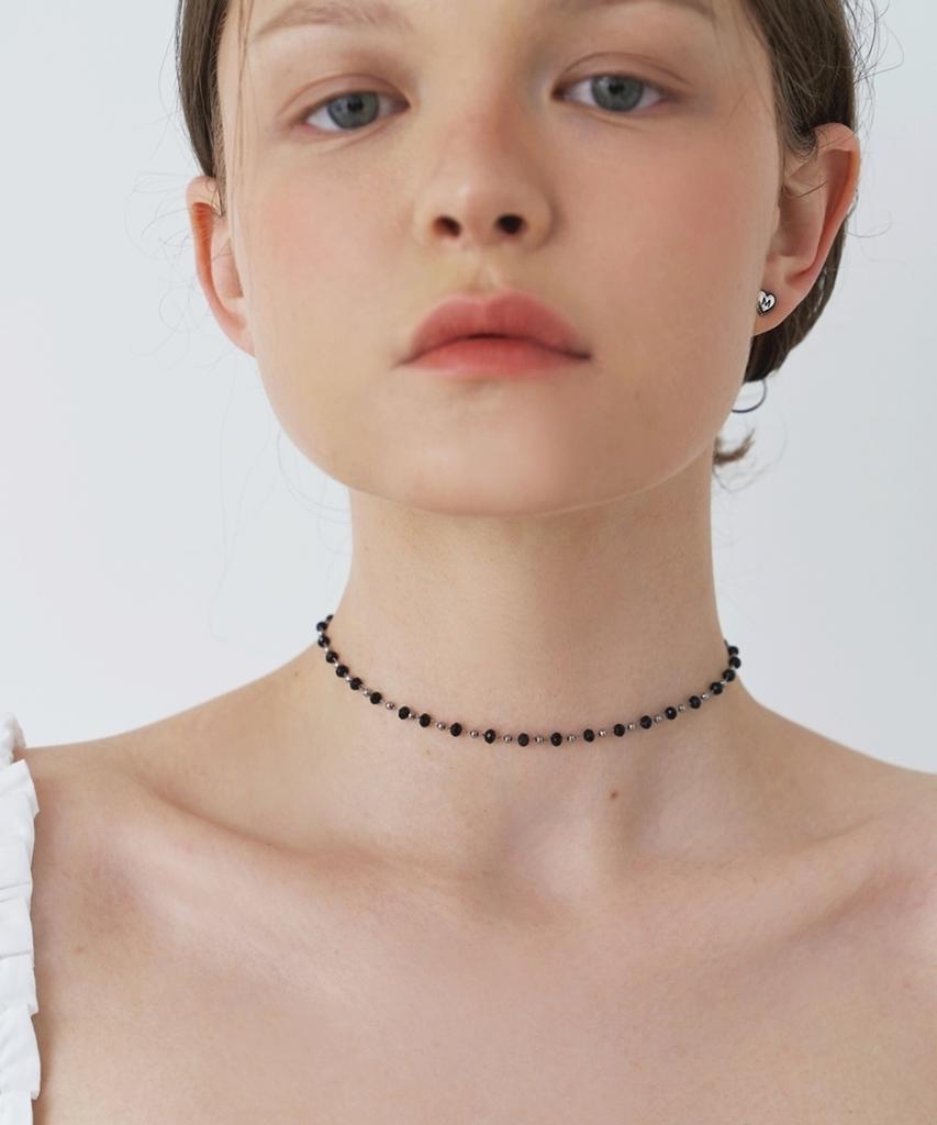 Love Me Monster [Surgical] Ball & Black Crystal Choker