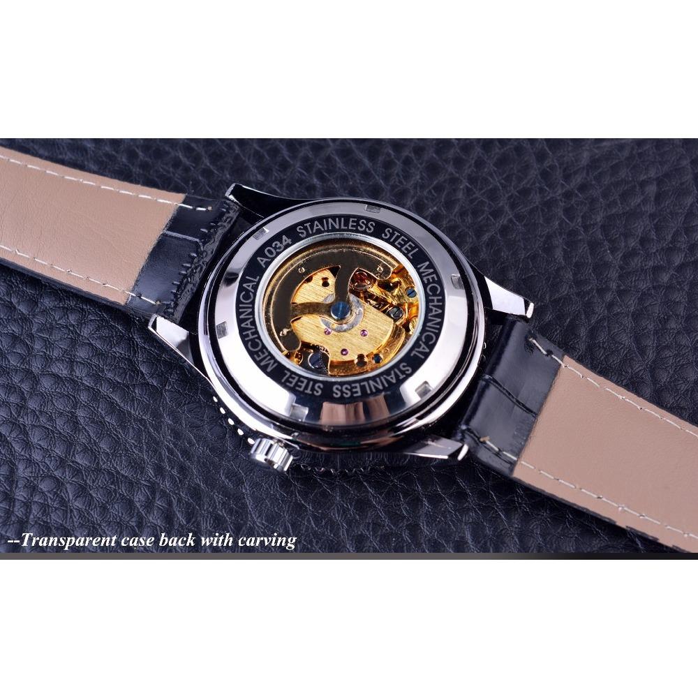 JARAGAR Pánská móda Ležérní dutý mechanický strojek s automatickým mechanickým strojkem GMT933-1-A