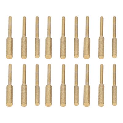 18 Stück Ti-beschichtete Schmirgel-Schleifstifte Kettensägen-Schärfer Fräser Schleiffeilen 4,0 mm 4,8 mm 5,5 mm
