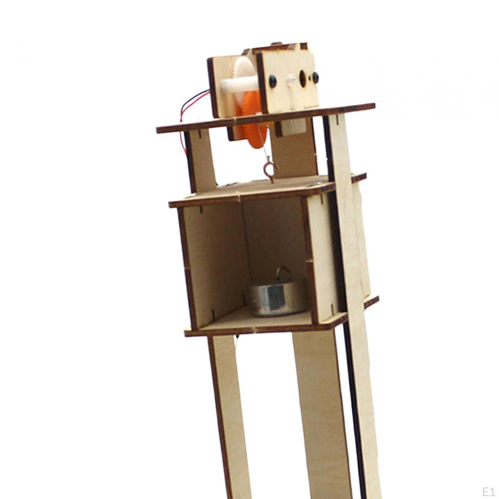 DIY Electric Elevator Lift Model Science Experiment Hand Eye Coordination Kits for Beginners
