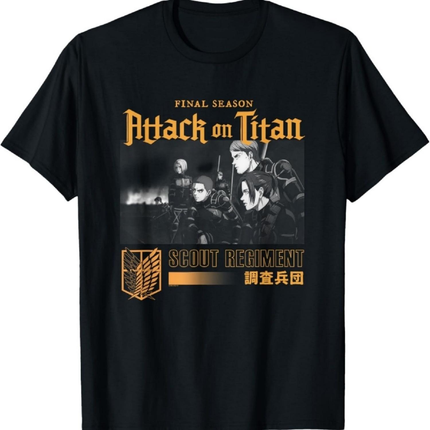 

Attack on Titan Season 4 Scout Regiment Still Anime T-Shirt XXXXXL чорний