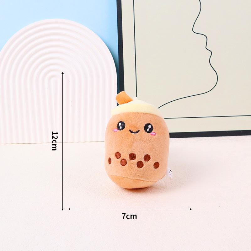 Fruit Bubble Tea Plush Keychain - Cute Gift Doll for Claw Machines & Weddings