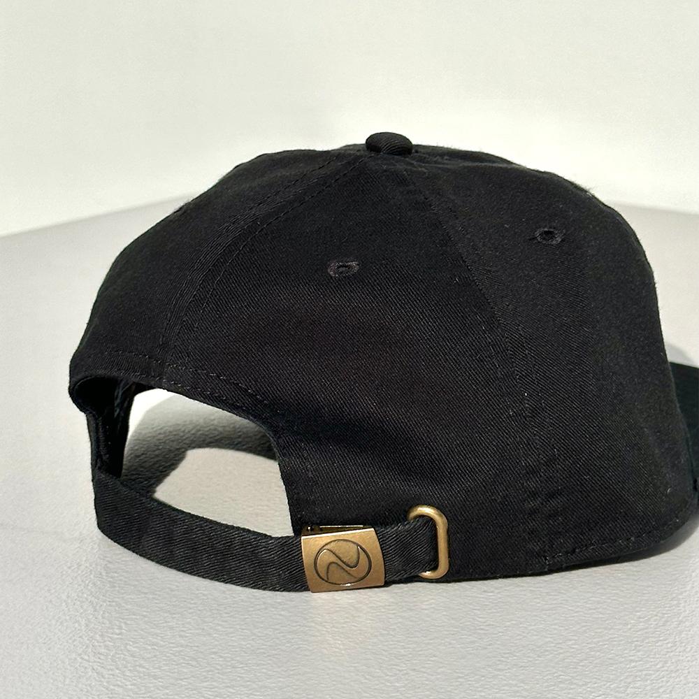 Nyuhaeteun Cotton Flat Brim Cap (Black)