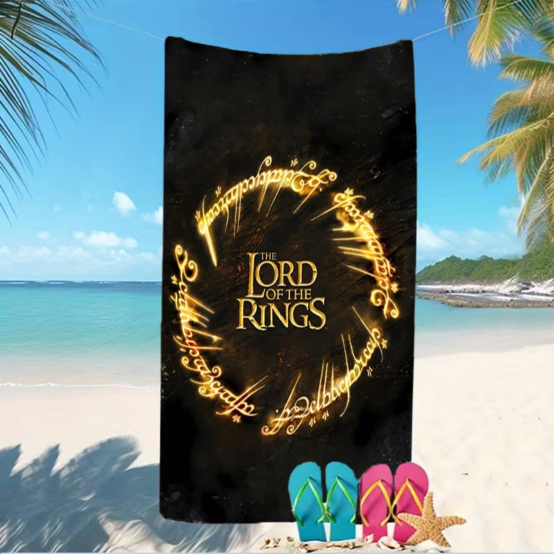 Beach Towel with The Hobbit Pattern - soft,absorbent,machine washable Lightweight&Modern,swimming,Travel Essentials