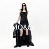 MO&Co. Qin Lan Collection Sequin Flocked V-Neck Dress