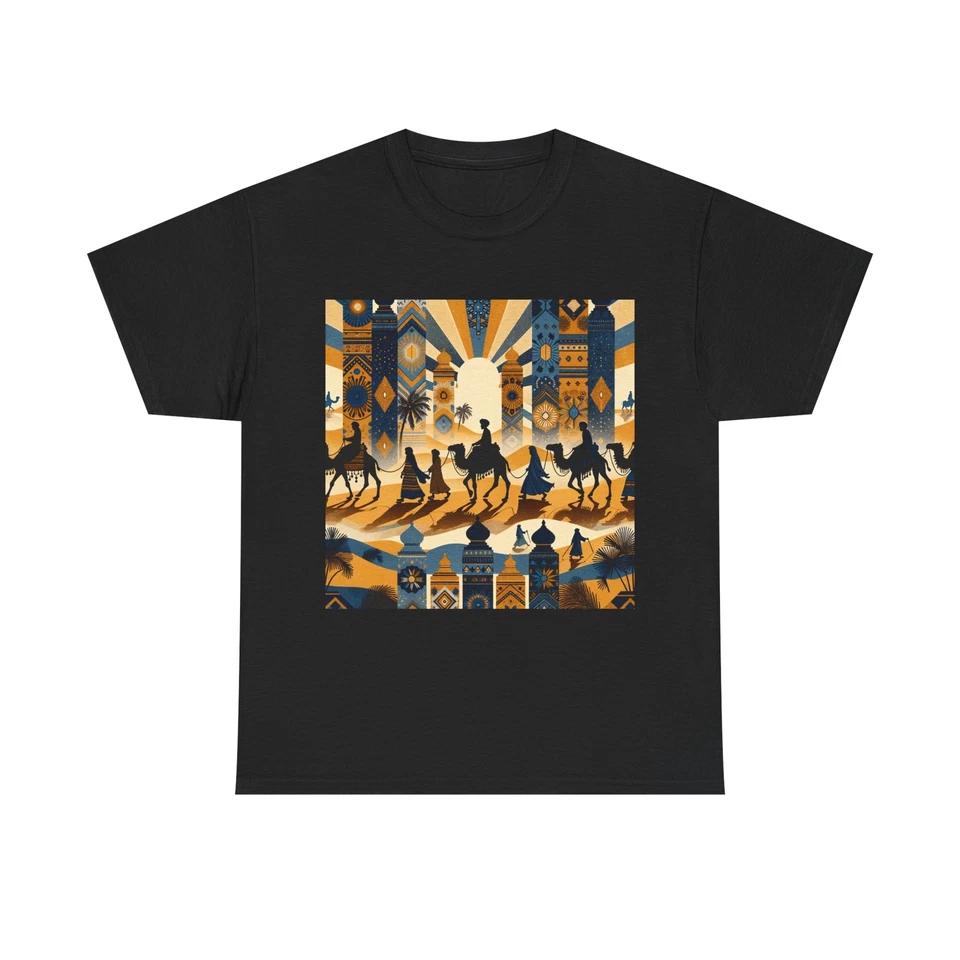 

Unisex Adult T Shirt Desert Nomads in Golden Mirage M