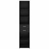 Highboard in Black Oak Look 40 x 42.5 x 185 cm Particleboard