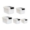 Medicine Storage Case Empty Box with Adjustable Multi-compartment Tier Lockable Lid First Aid Family Medication Organizer