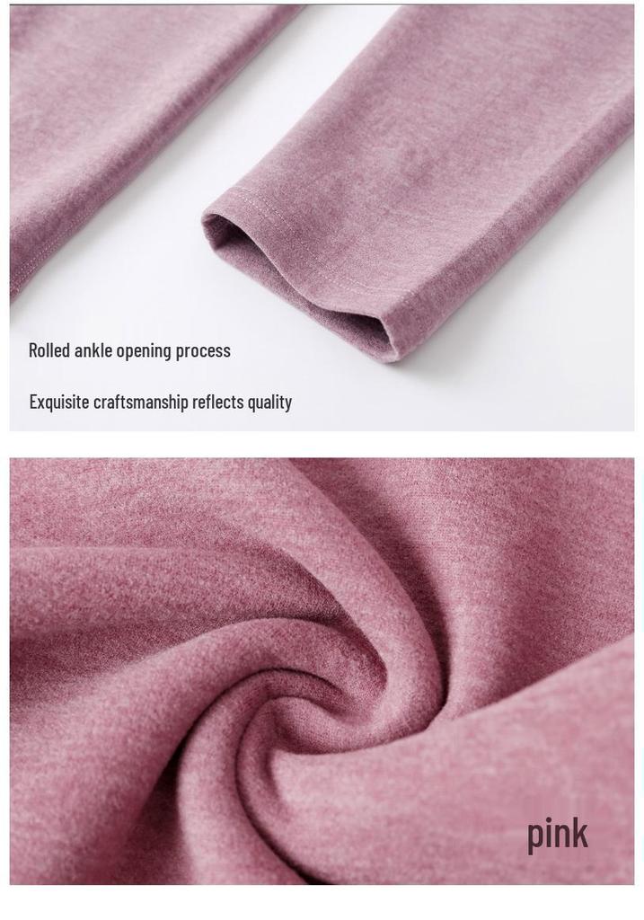 Men's and Women's High Waist Slim Fit Wool Base Layer Pants for Autumn/Winter - Warm Camel Hair Thin Pants