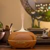 300ML 7Colors Change Wood Grain Aroma Air Humidifier