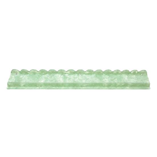 1/4Pcs Mahjong Rack with Detachable Magnetic Pusher Scalloped Acrylic Mah Jongg Tile Holder