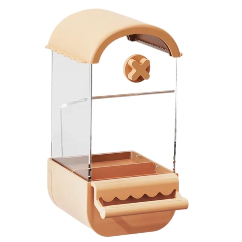 Velkokapacitní krmítka Našroubujte nástroj na krmení ptáků ve vnitřní kleci s bidýlkem