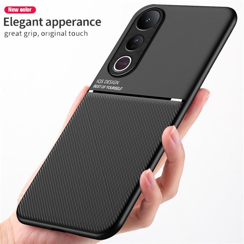 Rugged Non-Slip Magnetic Case For Vivo V50 Lite 5G Portective Cover Back Shell Coque Fundas Capa