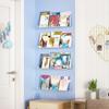 Transparent Floating Shelf Acrylic Bathroom Shelf Modern Wall Mounted Shelf for Perfume Decoration