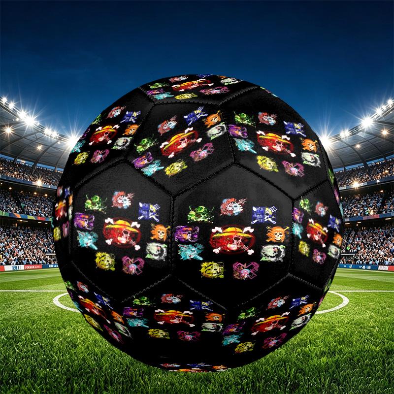 One Piece Print Size 5 Soccer Ball, PU Wear Resistant Football for Match Training and Daily Practice, Birthday Gift for Soccer Fans