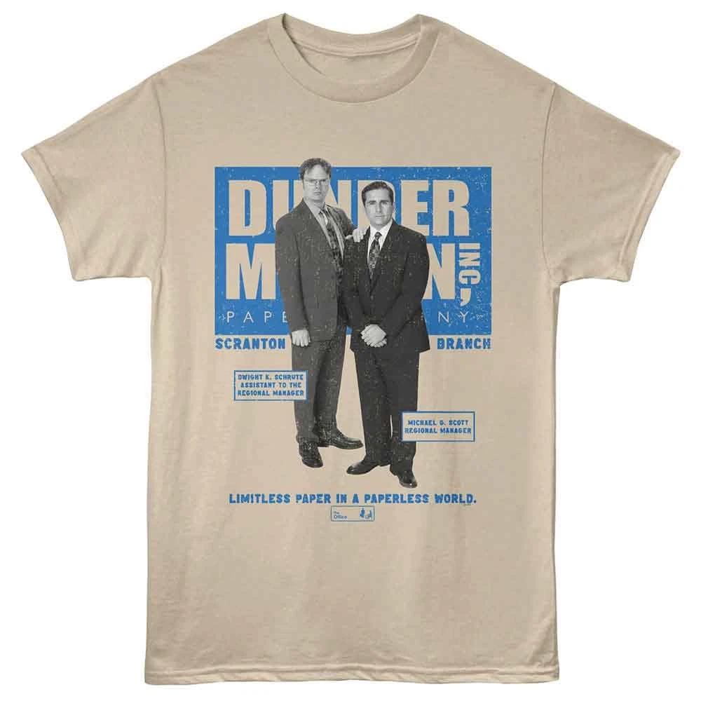The Office - Limitless Paper - Front Print Short Sleeve Children s T-shirt - Sand 120