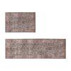 Bohemian Geometric Rug - Non-Slip Absorbent Floor Mat for Entryway Kitchen Hallway, Vintage Doormat with Anti-Skid Backing