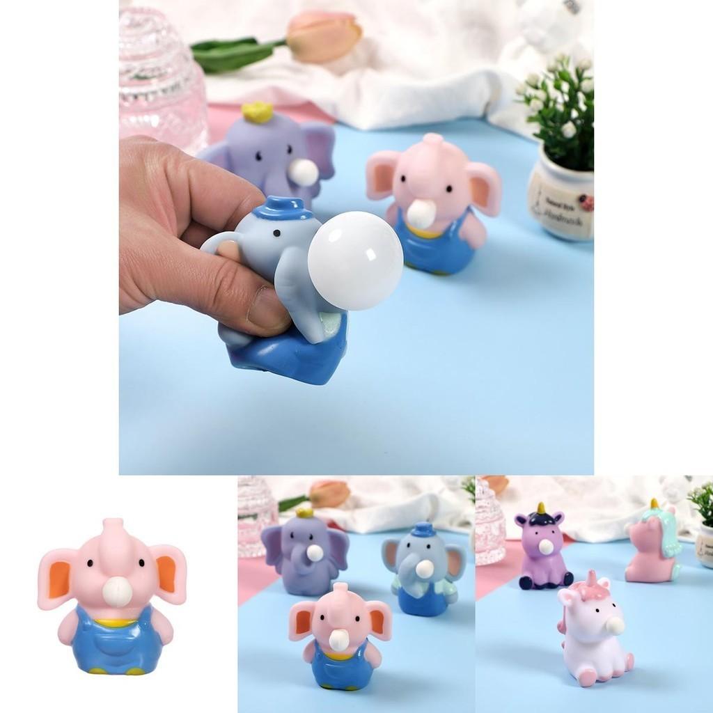 Stress-relieving Bubble Blowing Elephant Toy Fun Squeeze And Release Toy For All Ages