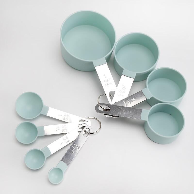 Yi Cang 8-Piece Plastic Measuring Cup and Spoon Set
