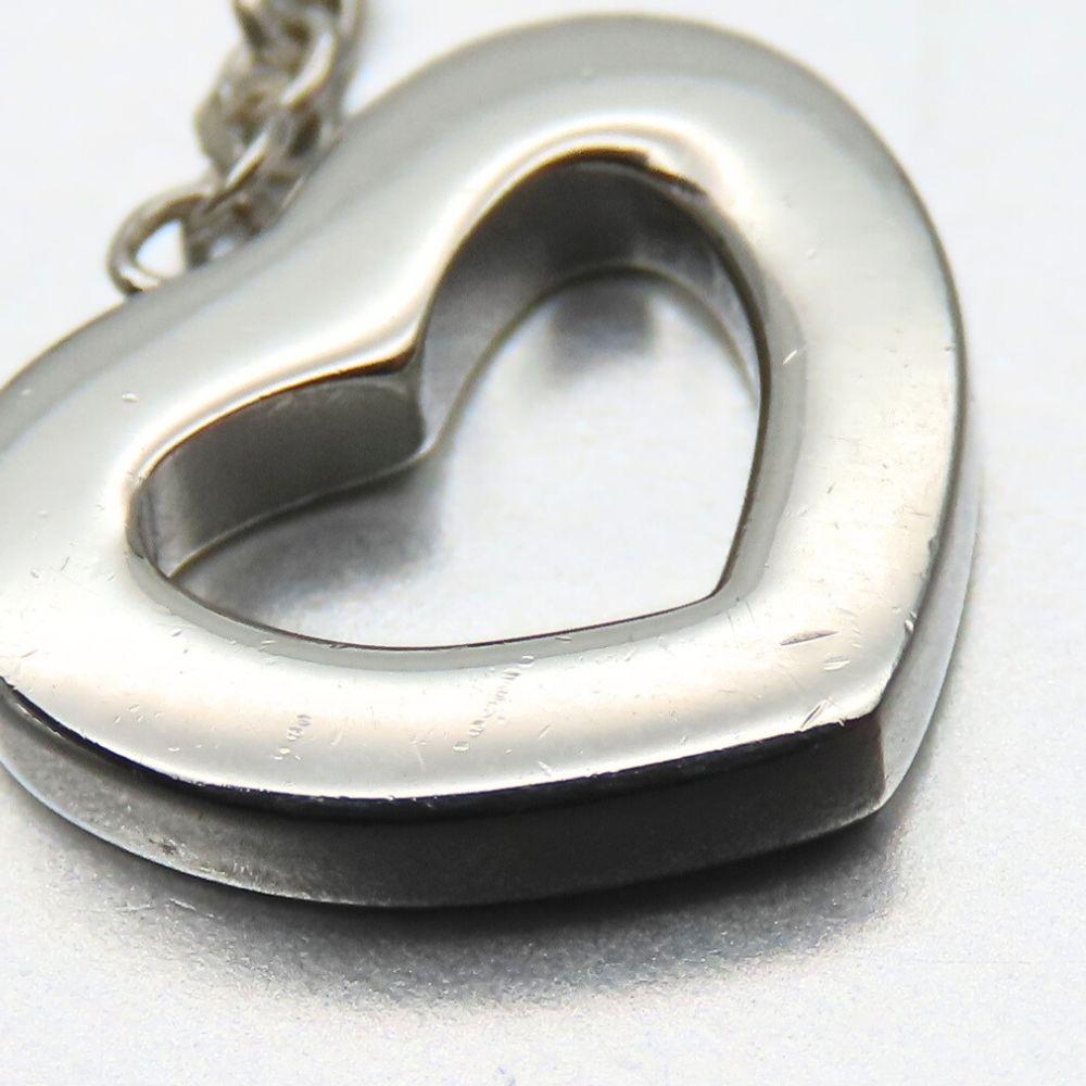 Used TIFFANY&Co. Pierce Heart Link Drop Swing Silver925 3.9g Silver Shake