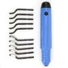 10pcs Blades Deburring Hand Tool Anti-Slip Handle Deburring Tool Kit Burr Remover  Wood