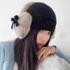 Soft Warm Y2k Bowknot Earmuffs Japanese Winter Earflap Fashion Faux Fur Plush Earmuffs  Lady