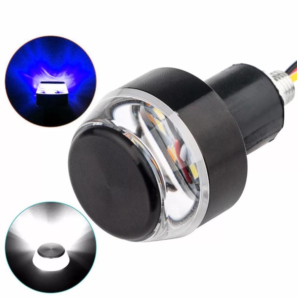 12V Motorcycle Handlebar Led Blinker Turn Signal Light White Amber Turn Light Indicator