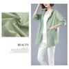 Women's Long Plus Size Hooded UV Resistant Jacket with Pockets