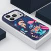 For iPhone 17 Pro Max Case Luxury Cartoon Vacation Painting Leather Texture Silicone Cover For iPhone 16 Pro Max 15 14 13 12 11 16E Air