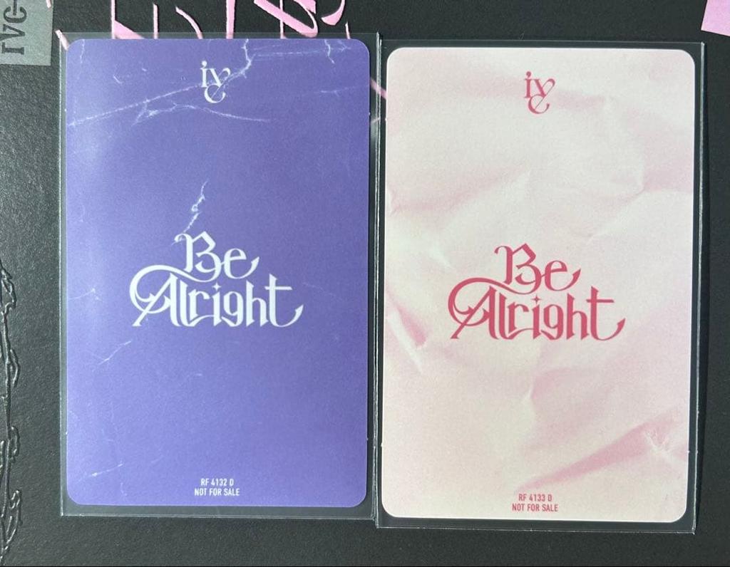 [USED] Ive Wonyoung Be Alright I Edition V Edition