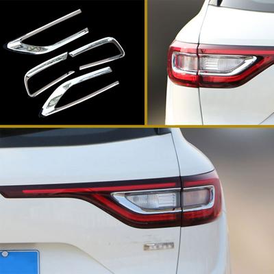 Passar för Renault Koleos Samsung QM6 2016- Bil Chrome Bakre Bakljus Skydd Trim Bakre Lamps Cover