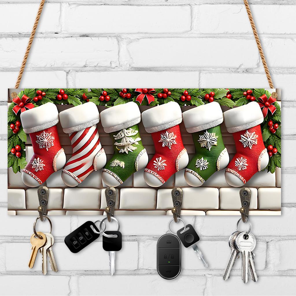 Vintage vánoční dekorace, Vánoční plátno nástěnná malba, Retro zimní Vánoce, Vhodné do koupelny, ložnice, obývacího pokoje, garáže