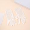 1Pairs Breathable Women Lace Gloves Mesh Bridal Gown Mittens New Dance Gloves  Clothing Accessories
