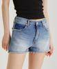 UNKNOWN PLANET Micro Mini Denim Shorts Indigo Blue