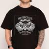 Skull Rider Motorcycle Tshirt 100 Cotton ONeck T Shirt Fashion Short Sleeve Mens Tees Graphic Tshirts