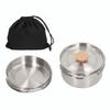 Stainless Steel Pot and Pan Set Non Stick Mess Kit Durable Camping Pots and Pans Set  Hiking