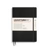 Leuchtturm Horizontal Soft Officially Imported Notebook, B5, Ruled, Cover, Black, 349296,