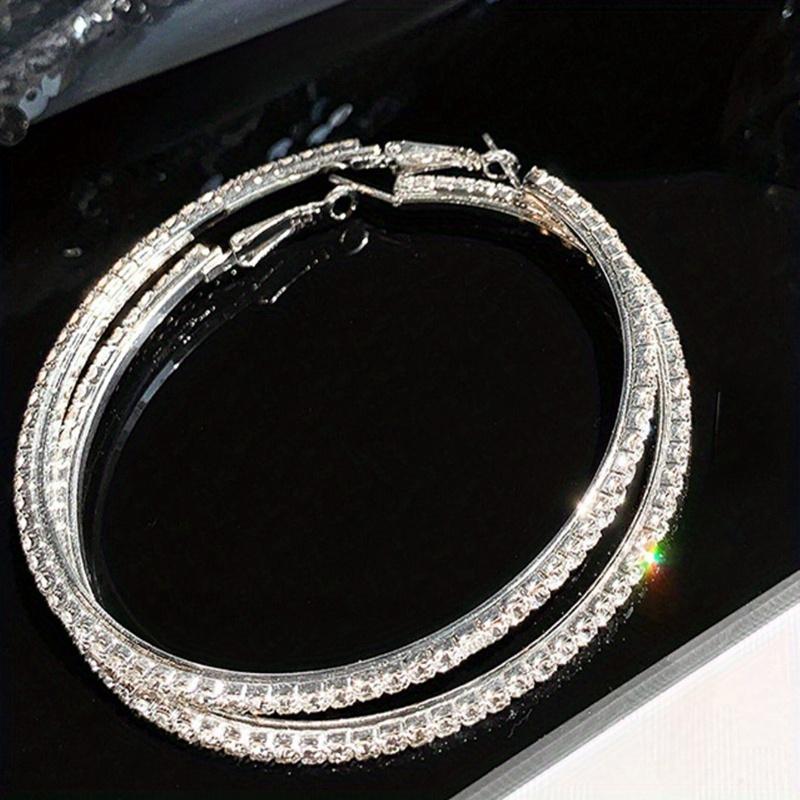 European and American women's fashionable enlarged circle high-end ear ring earrings