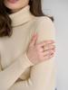 Girls' High Neck Sweater Knitted Base Sweater Autumn Outfit High Neck Solid Color Casual Versatile Sweater