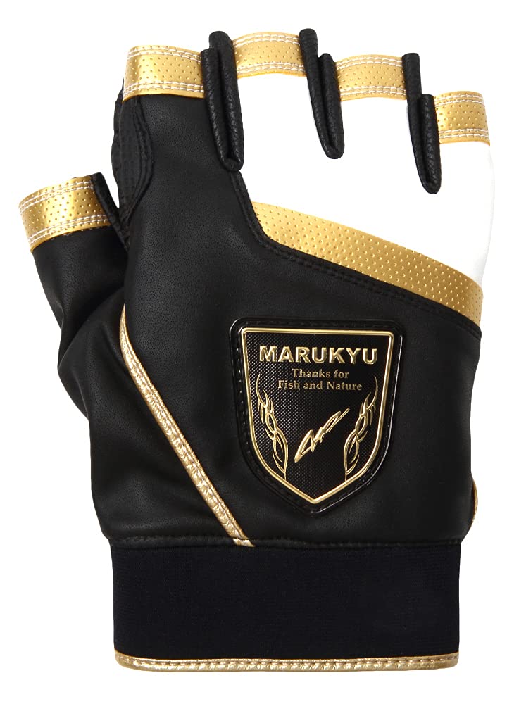 

Перчатки для рыбалки Marukyu для правой руки L TR-01 5-cut Black/Gold