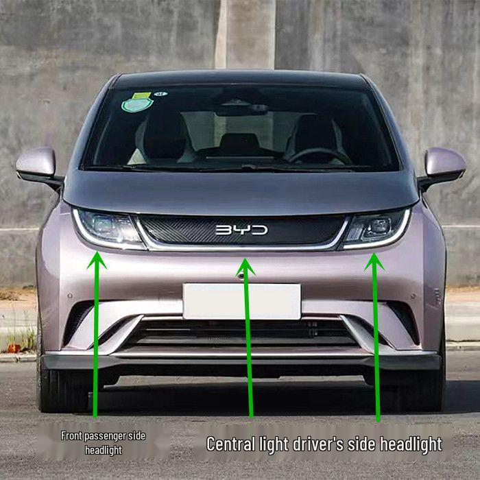BYD Dolphin Daytime Running Headlight Grille Trim Panel Assembly Front Bumper Trim Plate [BYD]